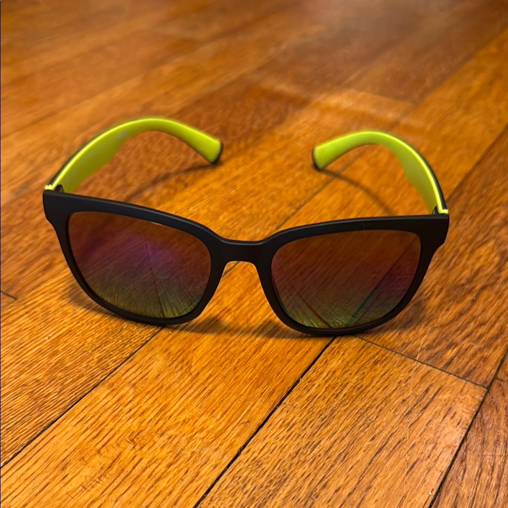 Panama Jack Kids Black and Neon Green Sunglasses